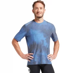 Black Sheep Cycling Adventure Merino Short Sleeve Tee -Black Sheep Sport Black Sheep Cycling Adventure Merino Short Sleeve Tee Acid Blue