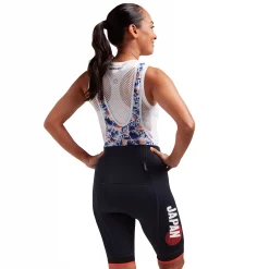 Black Sheep Cycling Essentials Japan Team Womens Bib Short -Black Sheep Sport Black Sheep Cycling Essentials Japan Team Womens Bib Short Sakura Blue 2