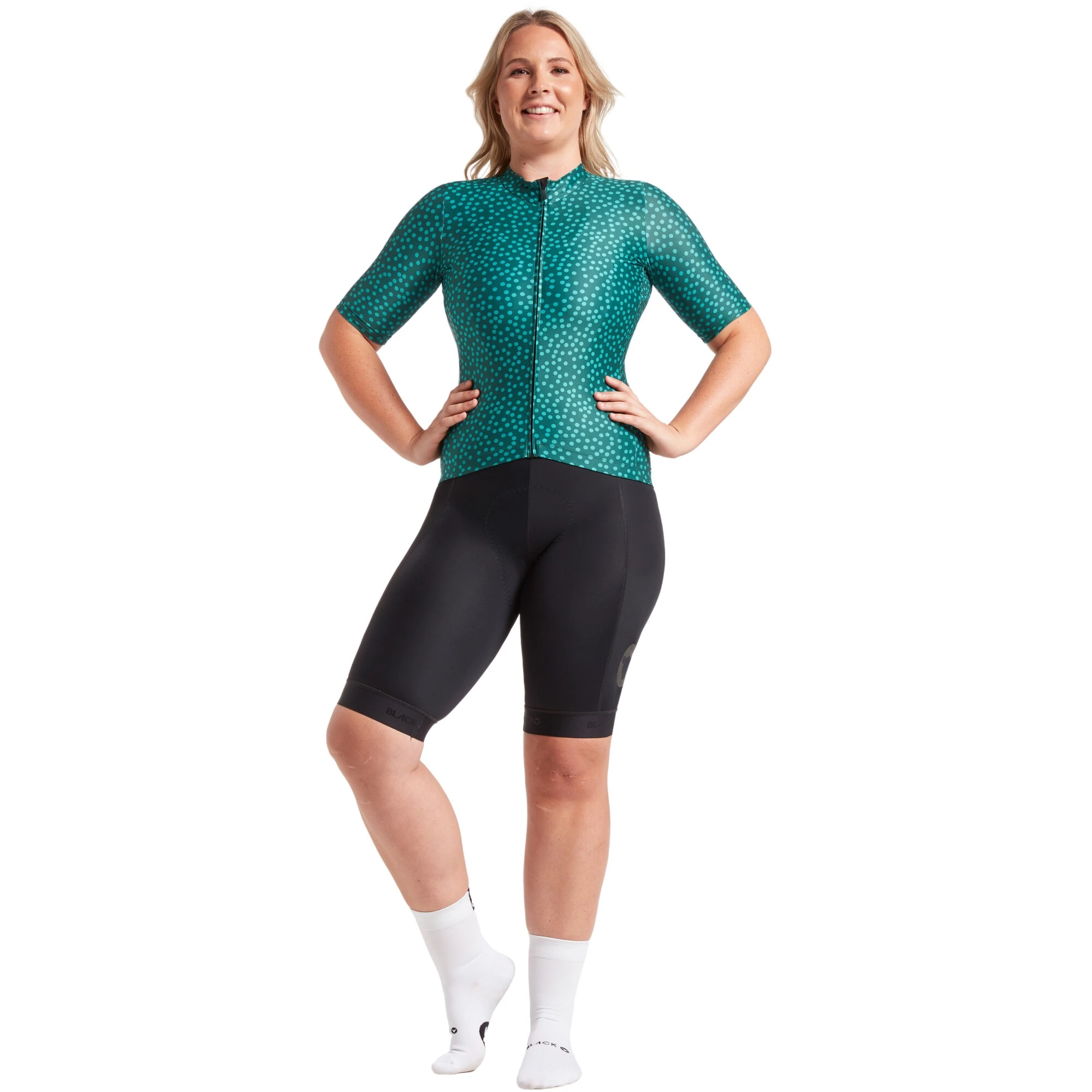 Black Sheep Cycling Essentials Team Dots Womens Short Sleeve Jersey 3 Black Sheep Cycling Essentials Team Dots Womens Short Sleeve Jersey - Image 3