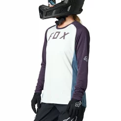Fox Racing Defend Womens Long Sleeve Jersey 14 Fox Racing Defend Womens Long Sleeve Jersey -Black Sheep Sport Fox Racing Defend Womens Long Sleeve Jersey Light Grey 2