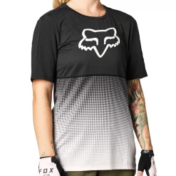 Fox Racing Flexair Womens Short Sleeve Jersey -Black Sheep Sport Fox Racing Flexair Womens Short Sleeve Jersey Black Pink
