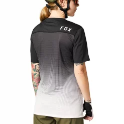 Fox Racing Flexair Womens Short Sleeve Jersey -Black Sheep Sport Fox Racing Flexair Womens Short Sleeve Jersey Black Pink 3