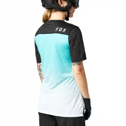 Fox Racing Flexair Womens Short Sleeve Jersey -Black Sheep Sport Fox Racing Flexair Womens Short Sleeve Jersey Teal 3