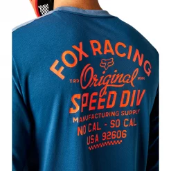 Fox Racing Refuel Ranger DR Long Sleeve Jersey 7 Fox Racing Refuel Ranger DR Long Sleeve Jersey -Black Sheep Sport Fox Racing Refuel Ranger DR Long Sleeve Jersey Indigo Blue 3