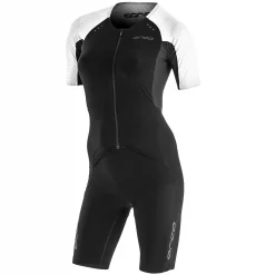 Orca RS1 Kona Aero Short Sleeve Womens Trisuit -Black Sheep Sport Orca RS1 Kona Aero Short Sleeve Womens Trisuit Black White 1