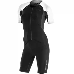 Orca RS1 Kona Aero Short Sleeve Womens Trisuit -Black Sheep Sport Orca RS1 Kona Aero Short Sleeve Womens Trisuit Black White
